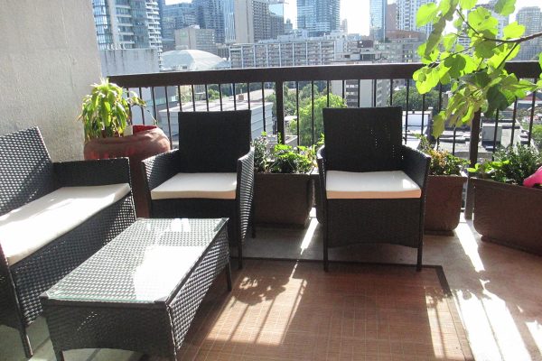 2br, 2  bath large balcony facing west - 12th floor - great view
